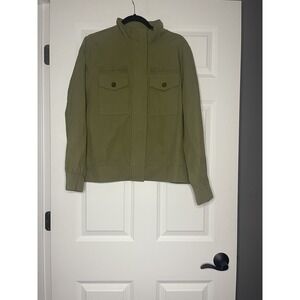 Mazik Military Denim Cotton Blend jacket large green